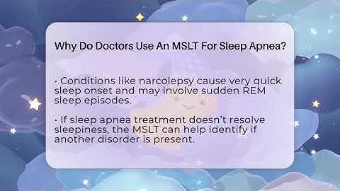 Why Do Doctors Use An MSLT For Sleep Apnea? - Sleep Apnea Support Network