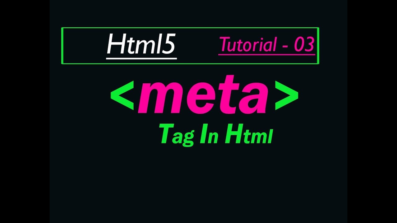 Meta Charset Utf 8 Html Tutorial For Beginners Html5 Meta Charset Attribute Youtube