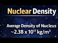 Nuclear Density || Average Nuclear Density || For B.Sc.and competitive examination II