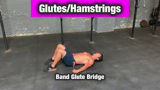 Resistance Band Glute Bridge - Butt, Glutes, Hamstrings Exercise Workout
