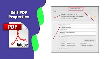 How to Edit PDF Properties Title, Author, and Subject in Acrobat Pro DC