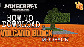 HOW TO DOWNLOAD VOLCANO BLOCK MODPACK FOR MINECRAFT PE | IN HINDI |