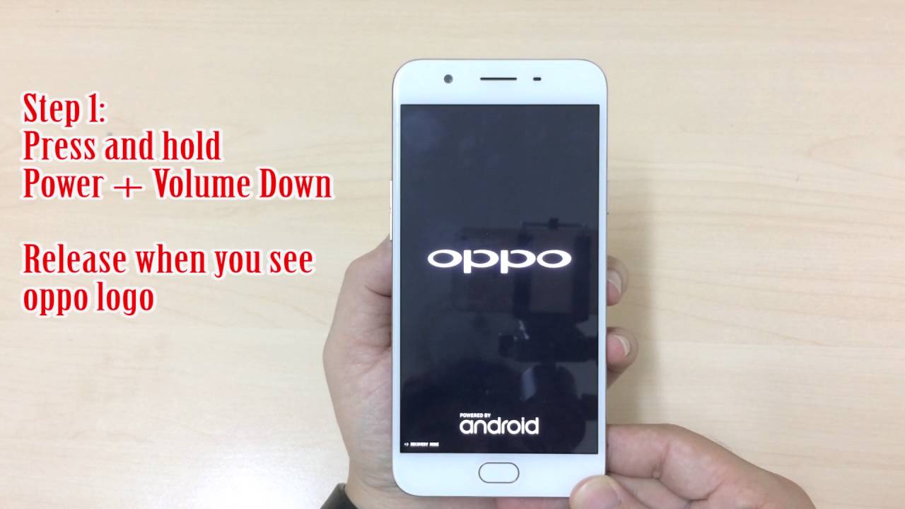 Hard reset oppo F1s