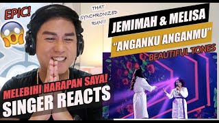 JEMIMAH X MELISA - ANGANKU ANGANMU (Raisa ft. Isyana) - Indonesian Idol 2021 | SINGER REACTION