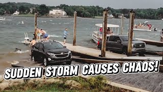Throwback To A Sudden Storm That Causes Chaos At The Boat Ramp!