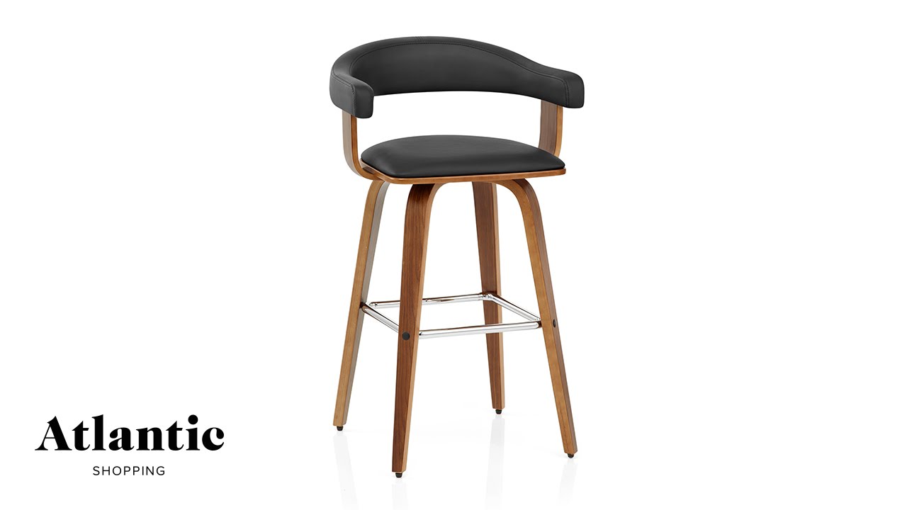 Ontario Walnut Bar Stool YouTube