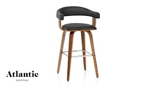 Ontario Walnut Bar Stool