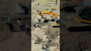 komatsu power #excavator #makranamarble #japan #jcb #viral #china #construction #usa #marble #uae