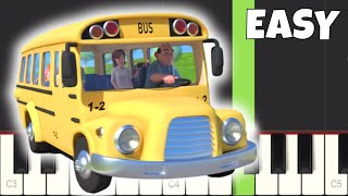 The Wheels On The Bus - EASY Piano Tutorial