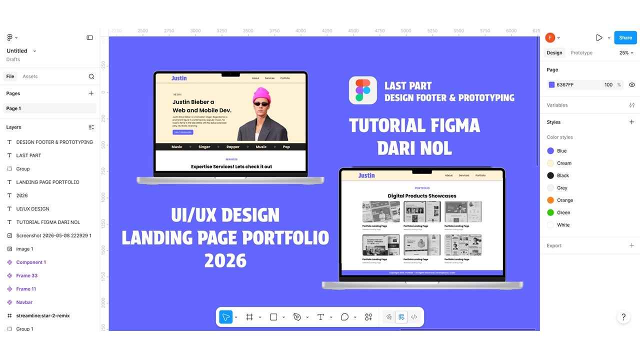 Tutorial Figma | Landing Page Portfolio | Last Part - YouTube