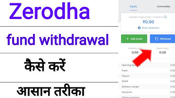 zerodha me fund withdrawal kaise karen/how to withdraw funds from zerodha 2025
