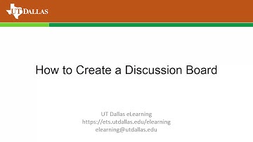 How to Create a Discussion Forum