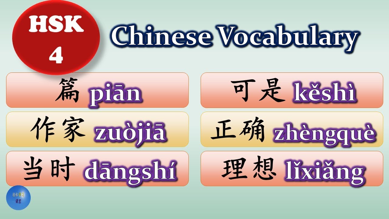 How to use 篇 作家 当时 可是 正确 理想 in Chinese #HSK4 Lesson 9 # ...