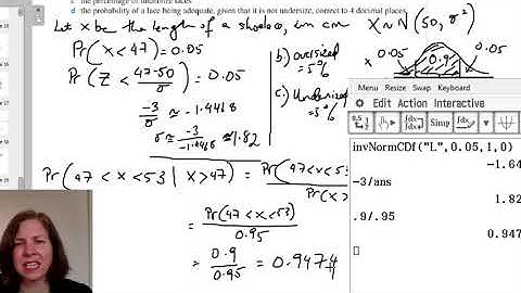 Year 12 Probability: solving problems using the normal distribution