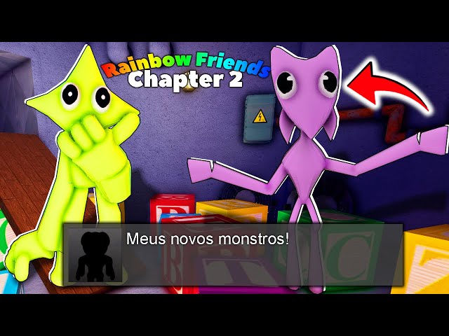 RAINBOW FRIENDS CAPITULO 2 NOVOS MONSTROS E NOVO FINAL E JUMPSCARE