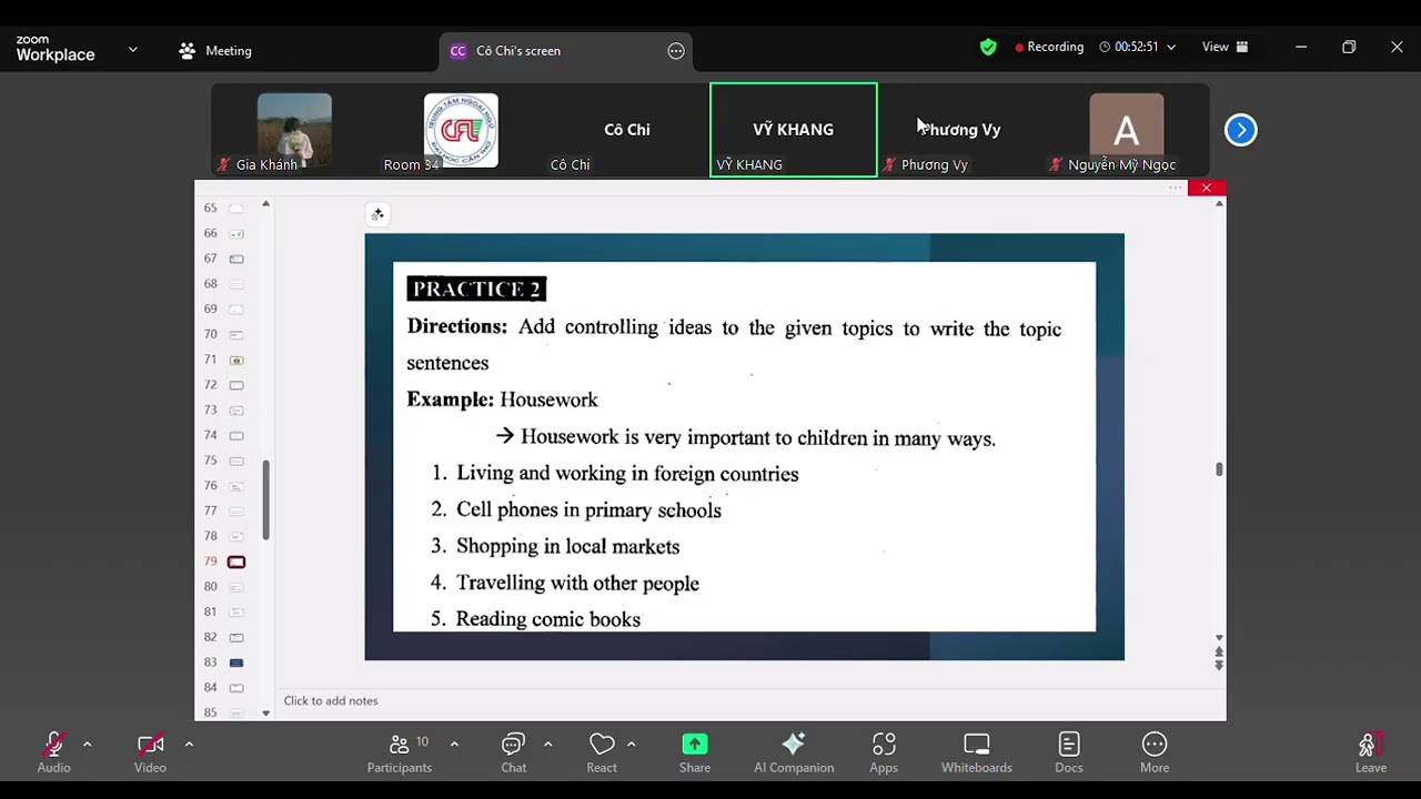 [VSTEP B1] - Buổi 9: Writing (Part 2).