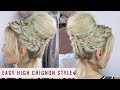 Easy High Chignon Style (WITH BRAIDS) by SweetHearts Hair