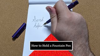 How To Hold A Fountain Pen Quick Easy Guide #Shorts screenshot 5