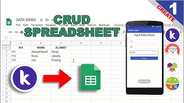 1. CRUD SpreadSheet (Create) - Kodular | MIT App Inventor | Appybuilder | Thunkable