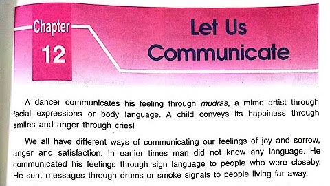 Let us communicate//DAV Class  4//S.ST// Lesson- 12