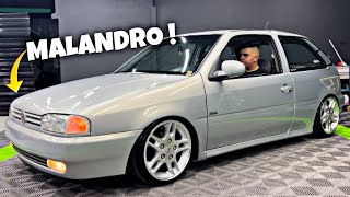 HIS FIRST CAR! LOWERED GOL BOLA 16' RIM FIXED SUSPENSION 🔥