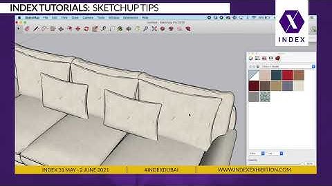 INDEX TUTORIALS: How to incorporate real fabric into a SketchUp model (LESSON 1)