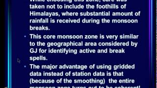 Mod-09 Lec-21 Active-weak spells and breaks in the monsoon - Part2