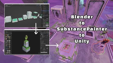 My Blender to Substance Painter to Unity workflow - how to add moss