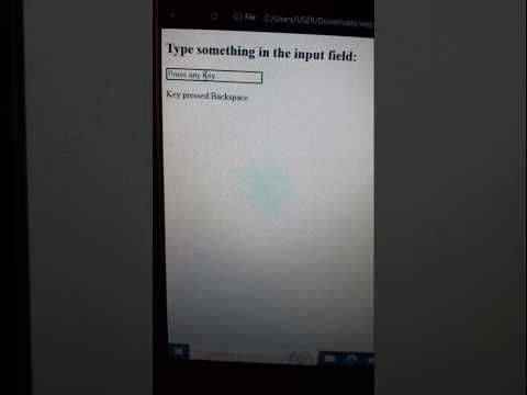 'JavaScript keydown &
