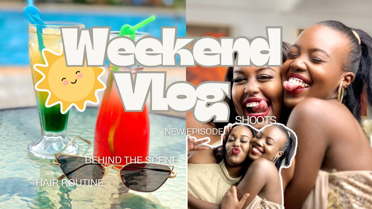 WEEKEND VLOG 📸 | Shoot with the Girls 💄 | Relaxed Hair tips| Behind The scenes 💦
