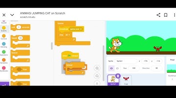 Cara mudah membuat animasi jumping cat menggunakan scratch 