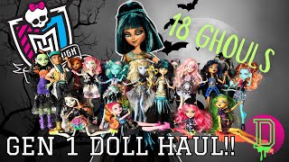 MASSIVE!! MONSTER HIGHGEN 1 DOLLS HAUL!!