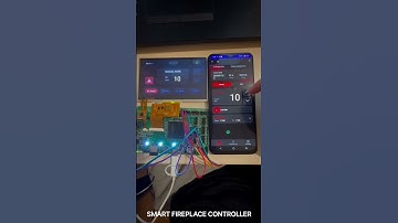 А TouchGFX GUI demo for a smart fireplace Controller that designed by Droid Technologies