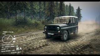 SpinTires UAZ Gameplay [ PC HD ]
