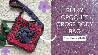 Crochet Bulky Crossbody Bag Tutorial