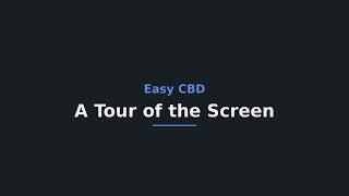 EasyCBD Video 1.2 A Quick Tour