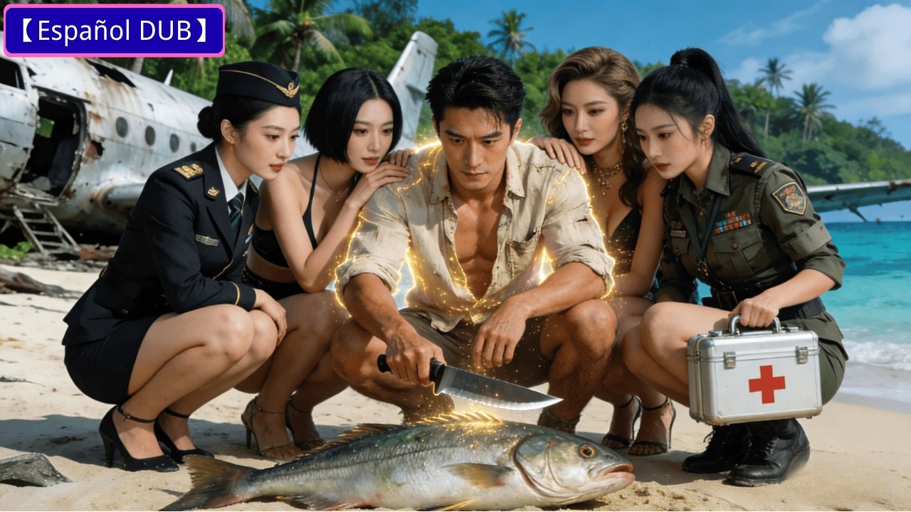 Náufrago despierta poder oculto: pesca con visión de rayos X, domina la isla y gana aliados.