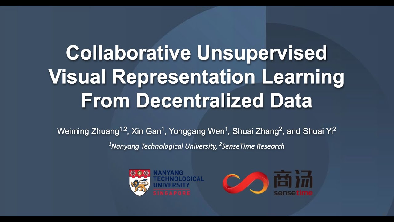 collaborative unsupervised visual representation learning from decentralized data