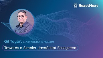 Gil Tayar @ ReactNext 24` | Towards a simpler JavaScript ecosystem