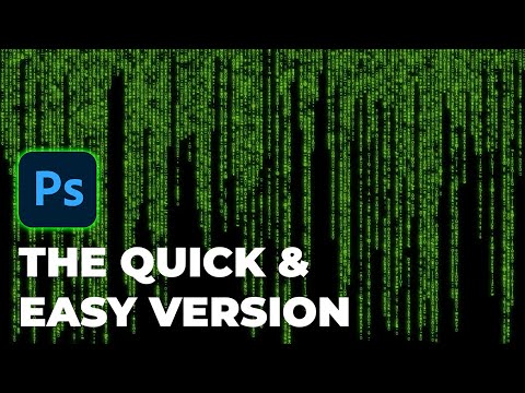 Create Matrix Code (Digital Rain) in Photoshop - Easy Version!