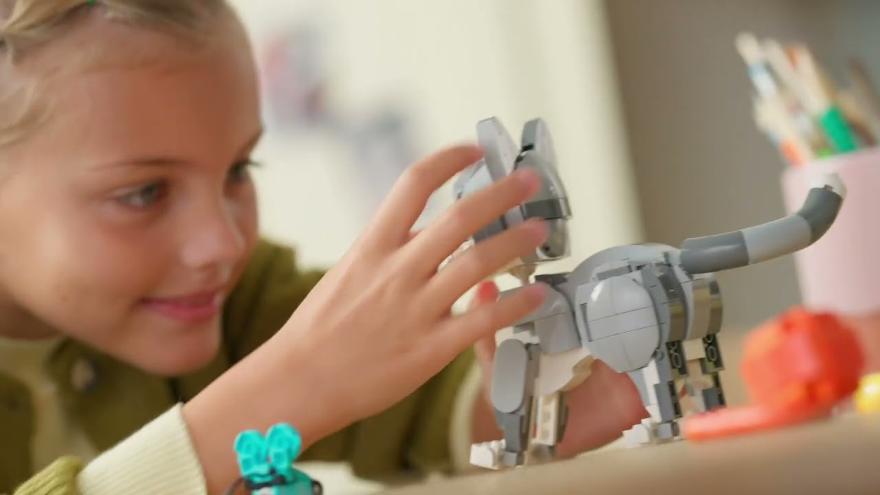 Набор Lego для  любителей домашних животных «Веселый кот» LEGO®️ Creator 3 в 1