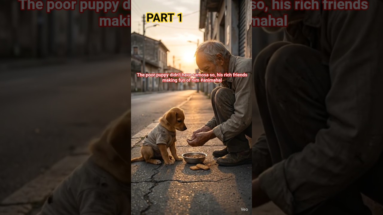 PART 1 The poor puppy didn't have samosa so, his rich friends making fun of him 