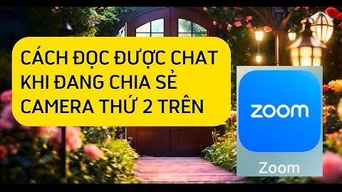 Cách đọc được chat trên zoom khi đang chia màn hình từ camera thứ 2