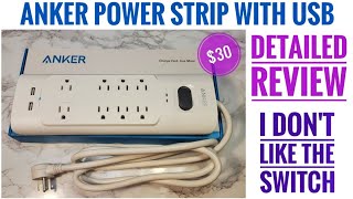 REVIEW ANKER Power Strip Surge Protector with USB Outlets A9181121