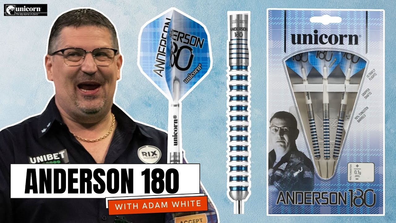 ANDERSON 180 UNICORN DARTS REVIEW WITH ADAM WHITE - YouTube