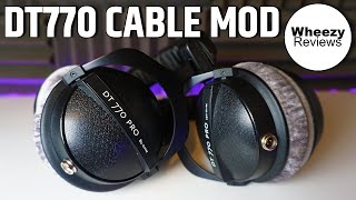 Desarmado marea Derritiendo DT770 Removable Cable Mod - YouTube