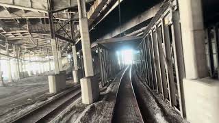 REAR VIEW: Metra Electric District full ride (Chicago -Blue Island)