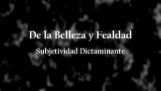 De La Belleza Y Fealdad