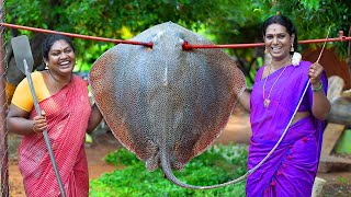 STINGRAY Dry Fish Recipe in a different way | That you have never seen Before | Jala Bula Jung 2.O