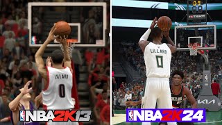 Game Winner With Damian Lillard On Every NBA 2K!